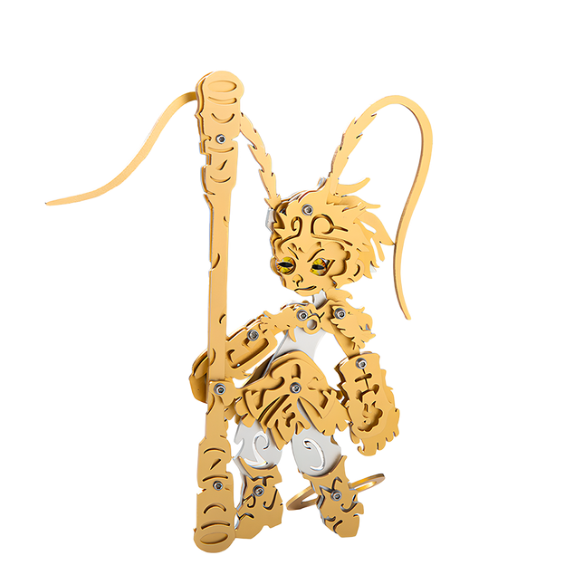 Tablefunny DIY Little Monkey King Metal Assembly Model 86PCS