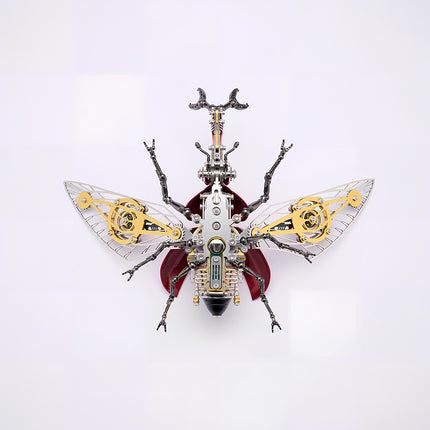 Tablefunny Steampunk Rhinoceros Beetle -  DIY Mechanical Insect Model & Interactive Desktop Decor