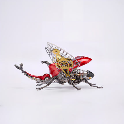 Tablefunny Steampunk Rhinoceros Beetle -  DIY Mechanical Insect Model & Interactive Desktop Decor