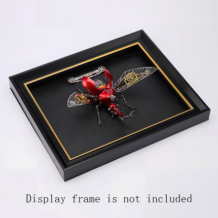 Tablefunny Steampunk Rhinoceros Beetle -  DIY Mechanical Insect Model & Interactive Desktop Decor