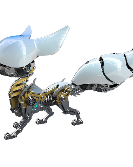 Tablefunny Metal Fox Assembly Model, DIY Metal Kit 339PCS