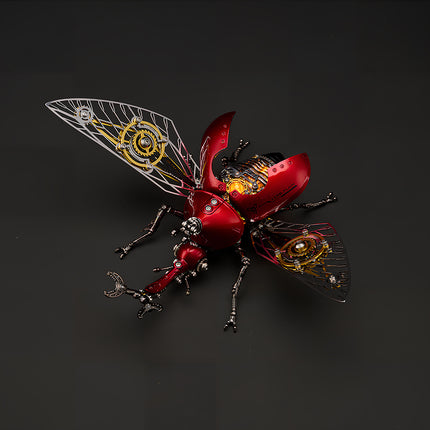 Tablefunny Steampunk Rhinoceros Beetle -  DIY Mechanical Insect Model & Interactive Desktop Decor