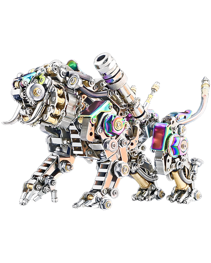 Tablefunny Fortune Tiger 3D Metal Puzzle Kit - Exquisite DIY Model, Creative Desktop Display