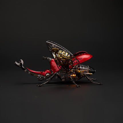 Tablefunny Steampunk Rhinoceros Beetle -  DIY Mechanical Insect Model & Interactive Desktop Decor