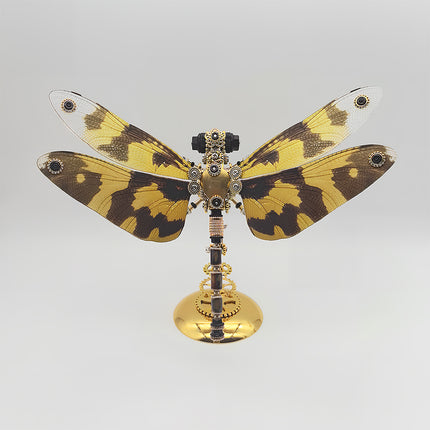 DIY 3D Puzzle Metal Kits - Camouflage Steampunk Dragonfly Metal Model: Bond with Kids Over Assembling This Vibrant Model, Then Adorn Your Funny Table Together