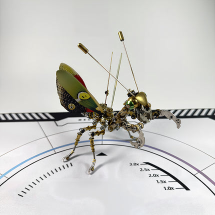 A collectible DIY steampunk puzzle robotic insect, showcasing the high-precision metal craftsmanship of our 3D puzzle Metal Kits.