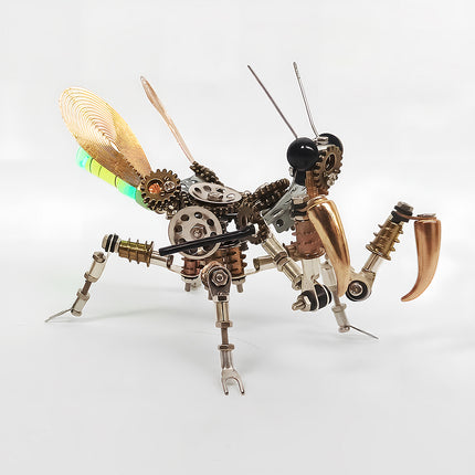 Tablefunny Steampunk Mechanical Mantis 3D Metal Model Kit-294PCS DIY Assembly Insect Art Decor