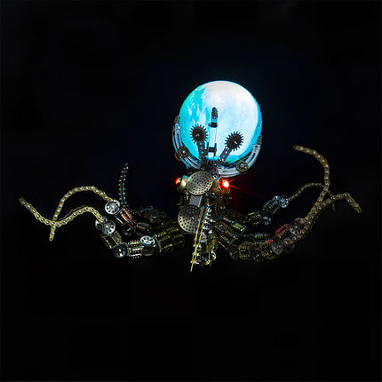 Heavy industrial style **metal model kit** with chain links, designed for builders who love the mechanical intricacy of a **3D truck puzzle**.