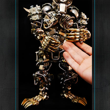 Assembled mechanical beast (handheld view): The "creation-like" joy of high-difficulty DIY, ideal for craft collection showcase