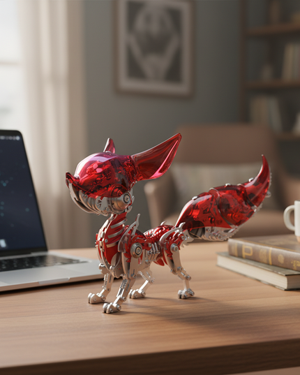 Tablefunny Metal Fox Assembly Model, DIY Metal Kit 339PCS
