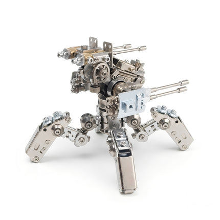 Official tablefunny detail photo displaying the top structure of an assembled 3D metal mechanical spider mecha model on a white background.