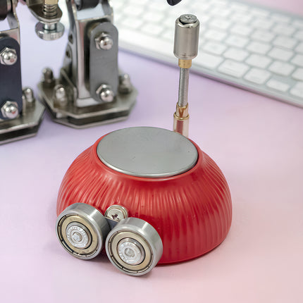 In-progress view of 3D puzzle metal kits, highlighting the precise hardware and antenna details during building.