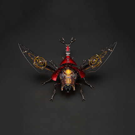 Tablefunny Steampunk Rhinoceros Beetle -  DIY Mechanical Insect Model & Interactive Desktop Decor