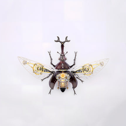 Tablefunny Steampunk Rhinoceros Beetle -  DIY Mechanical Insect Model & Interactive Desktop Decor