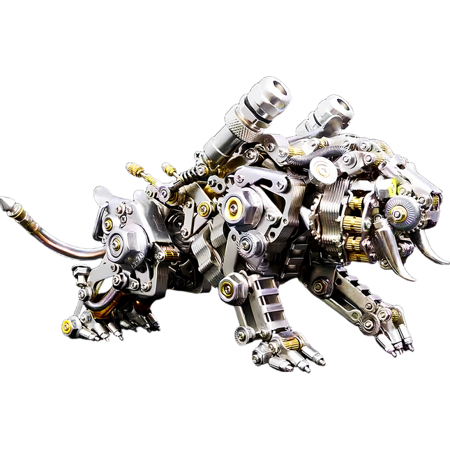 Tablefunny Fortune Tiger 3D Metal Puzzle Kit - Exquisite DIY Model, Creative Desktop Display