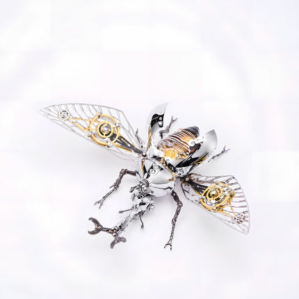 Tablefunny Steampunk Rhinoceros Beetle -  DIY Mechanical Insect Model & Interactive Desktop Decor