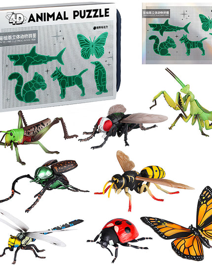 Tablefunny Explore the Insect World: Realistic 3D Puzzle Models | STEM Education | Premium Storage | Boost Imagination