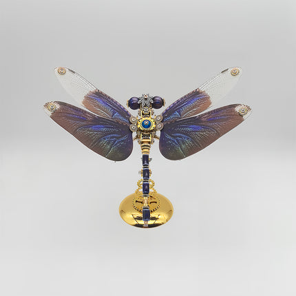 Steampunk Dragonfly 3D Kit: Relaxing DIY Assembly with Intricate Details, Ideal Home/Office Decor & Unique Gift for Craft Enthusiasts