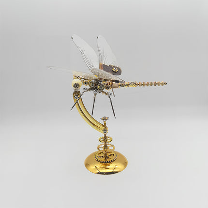 Funny Table Parent-Child Craft Decor - 3D Puzzle Metal Kits DIY Steampunk Dragonfly Metal Model: Collaborate with Kids to Build This Elegant Model & Cherish the Handmade Result