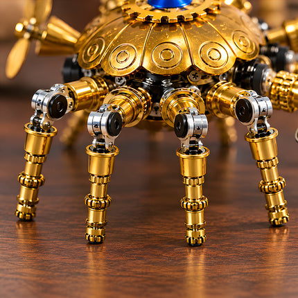 Tablefunny 3D Metal Puzzle Mechanical Crab Model Kit-Steampunk DIY Metal Assembly Craft