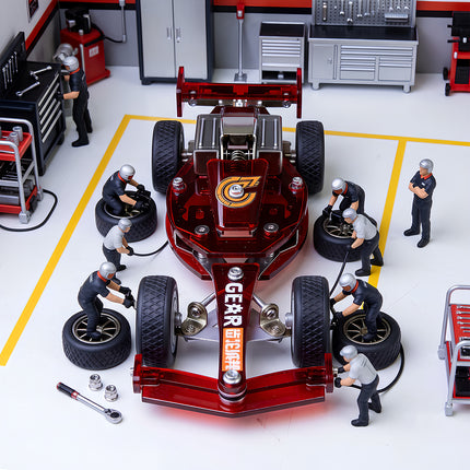 Tablefunny F1 Formula Racing Car -Stainless Steel 3D Metal Model