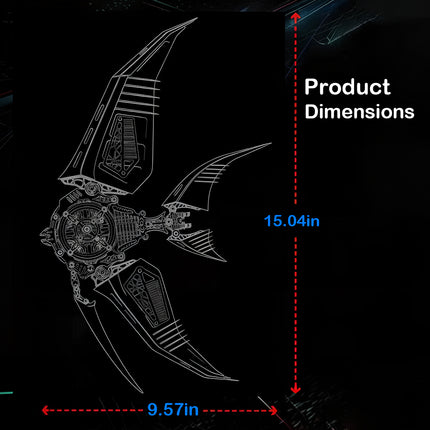 Tablefunny Precision Metal Assembled Angel Fish Model - Metal Kit 416PCS