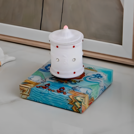 Floating incense burner with magnetic levitation technology, unique design, and calming fragrance diffusion, perfect for home decor