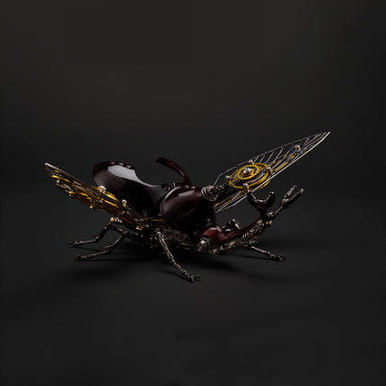 Tablefunny Steampunk Rhinoceros Beetle -  DIY Mechanical Insect Model & Interactive Desktop Decor