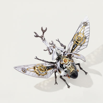 Tablefunny Steampunk Rhinoceros Beetle -  DIY Mechanical Insect Model & Interactive Desktop Decor