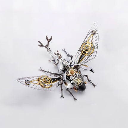 Tablefunny Steampunk Rhinoceros Beetle -  DIY Mechanical Insect Model & Interactive Desktop Decor