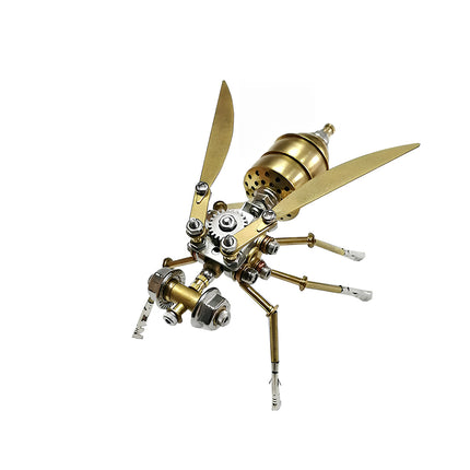  Steampunk insect metal model kit, a challenging DIY 3D puzzle for adults, creating a funny table ornament.