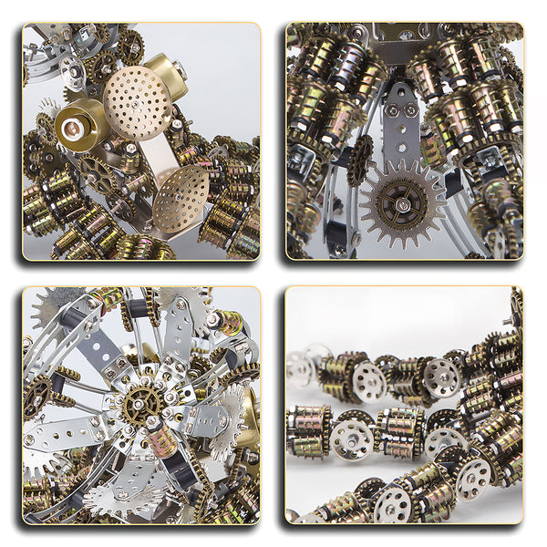 Close-up of the heavy gear transmission and chain links, featuring mechanical complexity comparable to a **3D truck puzzle**