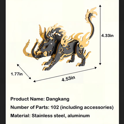 Tablefunny Dang Kang Metal Puzzle Model - Exquisite Stainless Steel Aluminum Alloy DIY Puzzle Toy