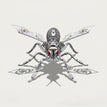 Mechanical Wasp (without base) / Silver