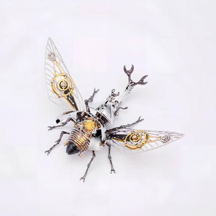 Tablefunny Steampunk Rhinoceros Beetle -  DIY Mechanical Insect Model & Interactive Desktop Decor
