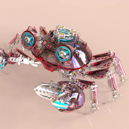 Tablefunny Creative Metal Assembly Mechanical Crab, Exquisite Model Collectible