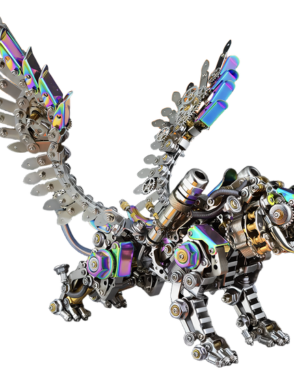 Tablefunny Fortune Tiger 3D Metal Puzzle Kit - Exquisite DIY Model, Creative Desktop Display