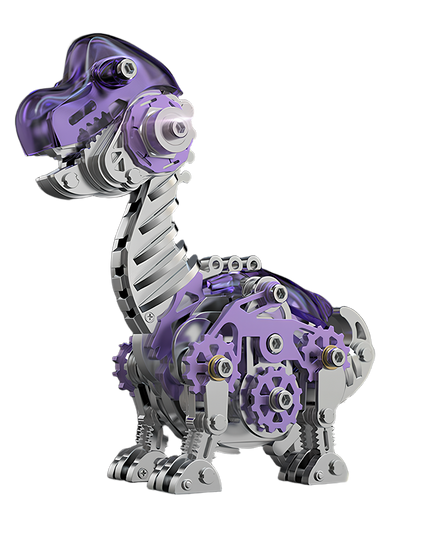 Tablefunny DIY Metal Assembly Robot Dinosaur - 213PCS Educational 3D Model Toy