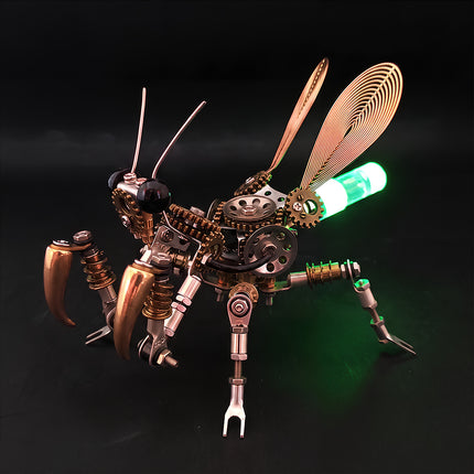 Tablefunny Steampunk Mechanical Mantis 3D Metal Model Kit-294PCS DIY Assembly Insect Art Decor