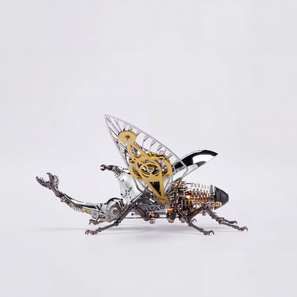 Tablefunny Steampunk Rhinoceros Beetle -  DIY Mechanical Insect Model & Interactive Desktop Decor