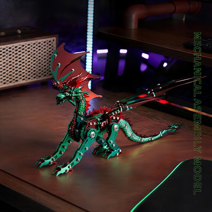 Tablefunny Mechanical Dragon DIY 3D Metal Model Kit- Adult Hobby Assembly Puzzle