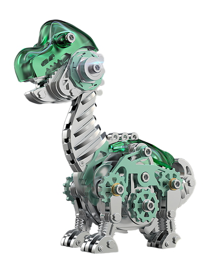 Tablefunny DIY Metal Assembly Robot Dinosaur - 213PCS Educational 3D Model Toy