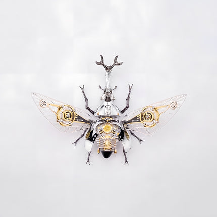 Tablefunny Steampunk Rhinoceros Beetle -  DIY Mechanical Insect Model & Interactive Desktop Decor