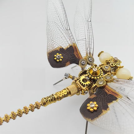 Funny Table Parent-Child Craft - 3D Puzzle Metal Kits DIY Steampunk Dragonfly Metal Model: Create Precious Memories with Kids Through Assembly, Enjoy the Handmade Decor Together