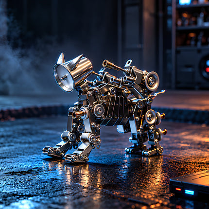 Tablefunny Mechanical Dog 3D Metal Model Kit – 442PCS DIY Assembly Puzzle