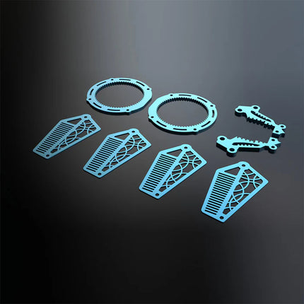 Tablefunny Precision Metal Assembled Angel Fish Model - Metal Kit 416PCS