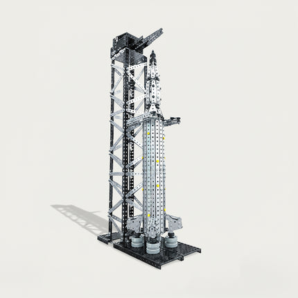 Steam punk mech style aerospace rocket launch station, a premium steampunk puzzle made from high-quality 3D puzzle Metal Kits.

