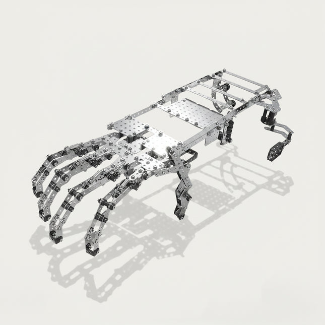 DIY mechanical steampunk claw with movable joints, a unique metal model and steampunk puzzle for executive desk decor.