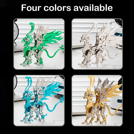 Choose your favorite color from our DIY steampunk puzzle griffon collection, a high-quality metal model and 3D puzzle Metal Kit for enthusiasts.