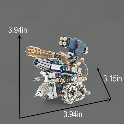 Professional DIY steampunk puzzle tank metal model, featuring high-quality components from Tablefunny 3D puzzle Metal Kits for a rewarding building experience.